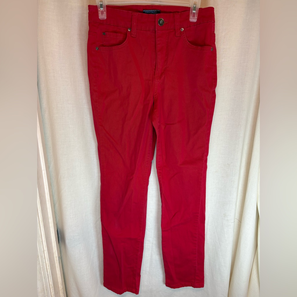 Bandolino Jeans Red Denim Women’s 6 Stretch Skinny Jeans